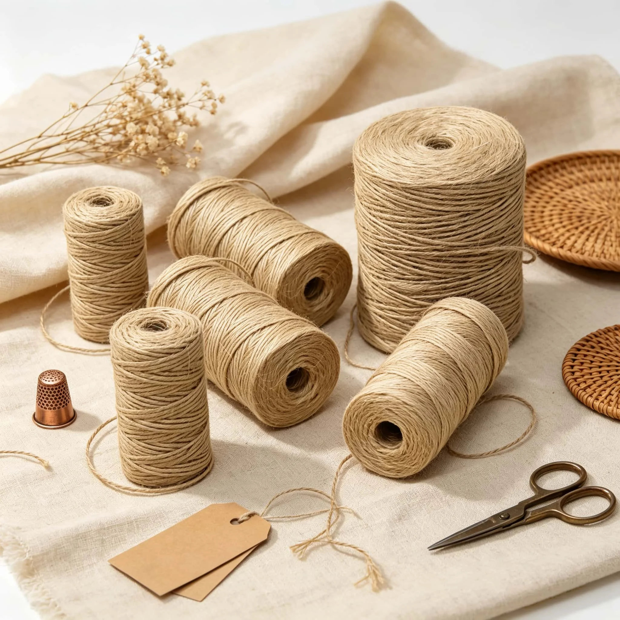 Natural Florist Supply - Naturalny sznurek jutowy 1mm 2mm 10M-200M