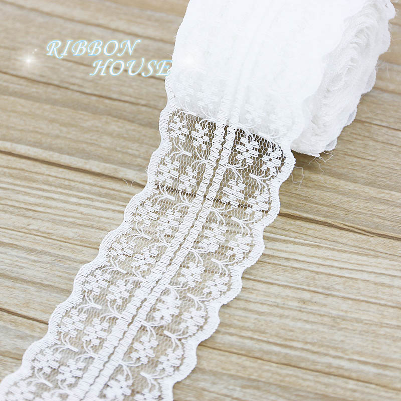 (5 jardów/rolka) 45mm Biała ko – Ribbon Organza Roll recenzja i cena
