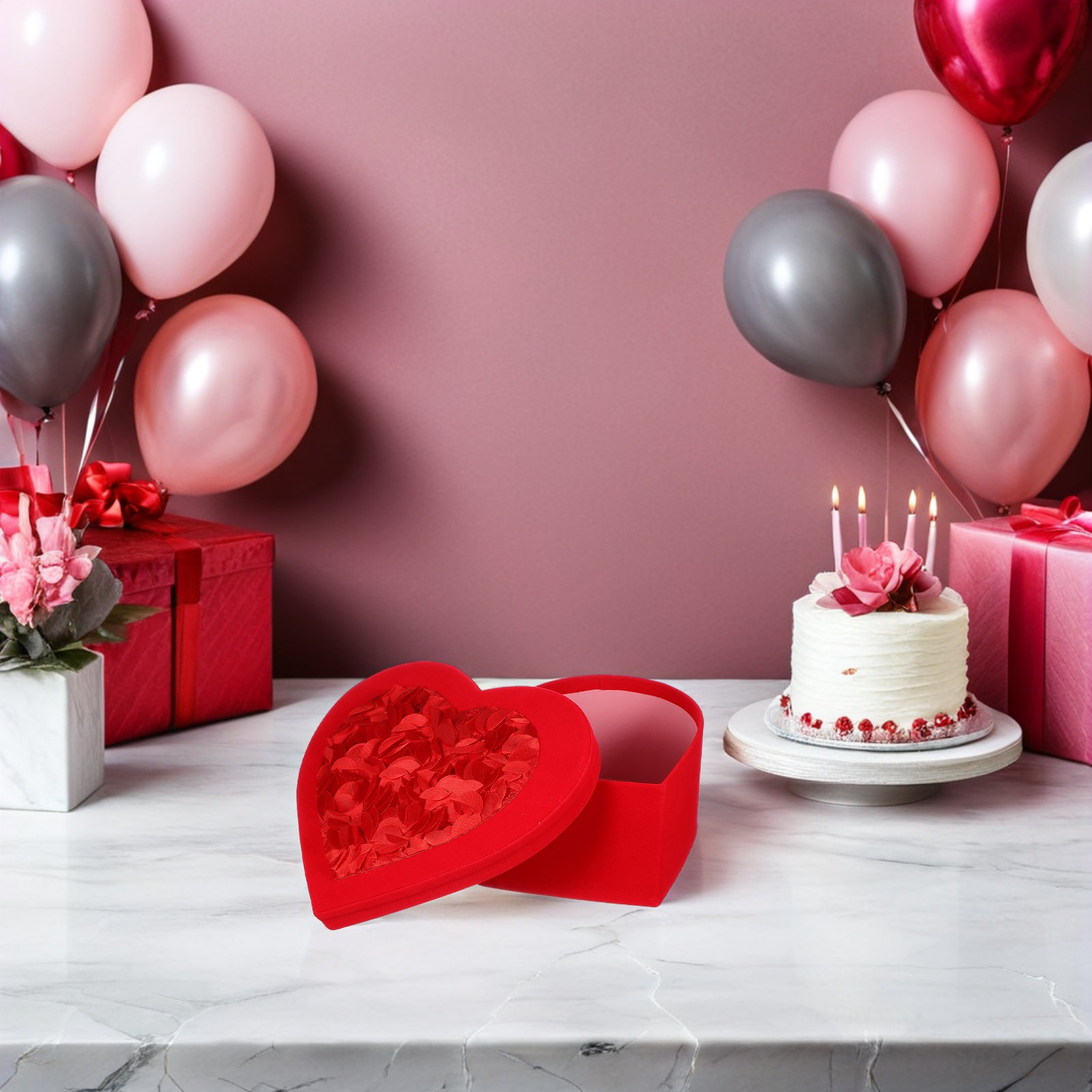 Pudełko w kształcie serca na W – Bouquet Holder Foam recenzja i cena